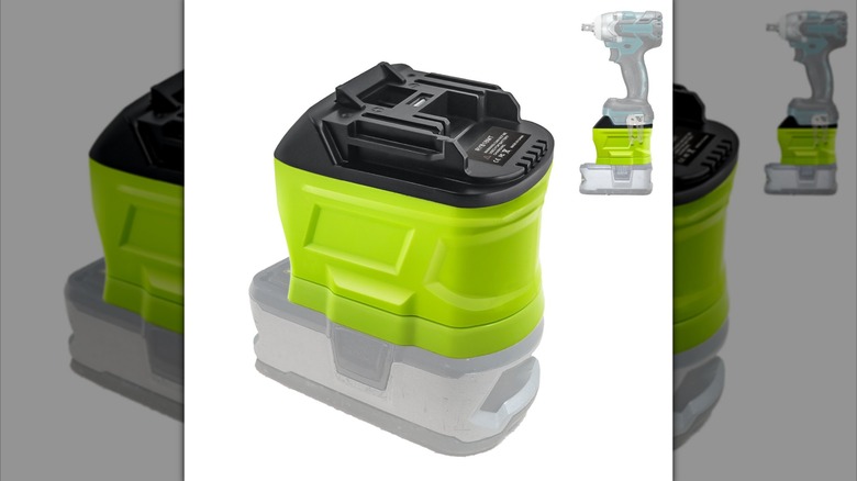 A Ryobi-to-Makita battery adapter