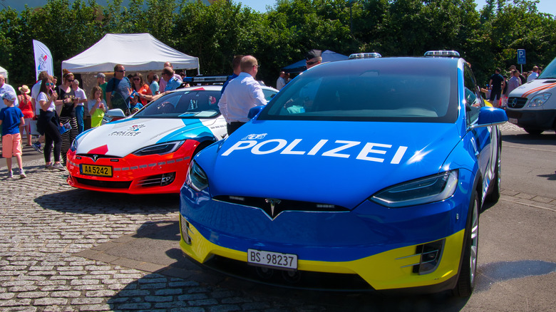 Tesla police vehicles in Europe