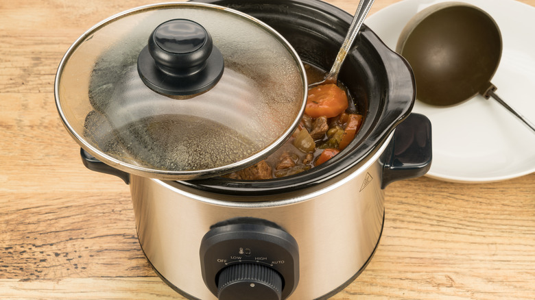 food in a slow cooker