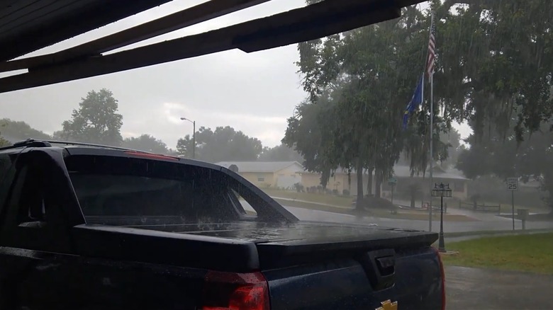 Tonneau Cover During Rain Storm