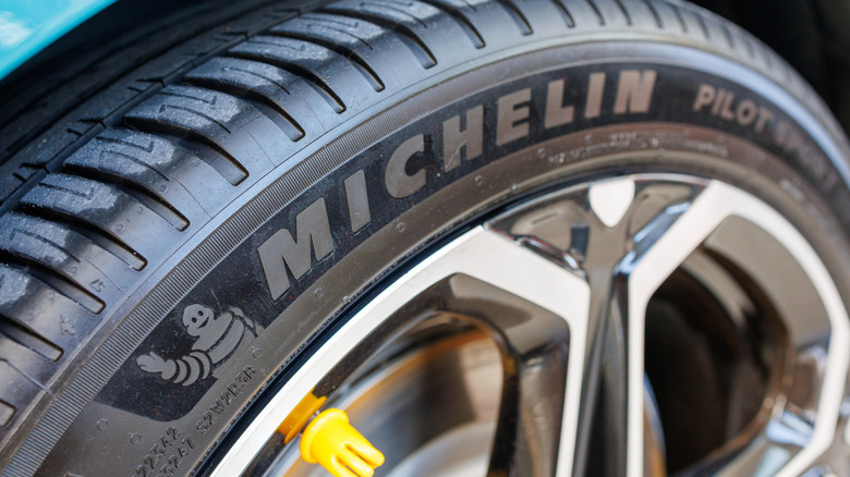 Michelin Pilot Sport tires on a Xiaomi SU7