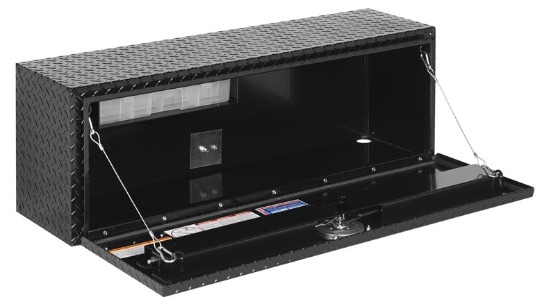 An opened Weather Guard Super Hi-Side Box against a wide background