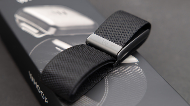 An unboxed WHOOP wearable