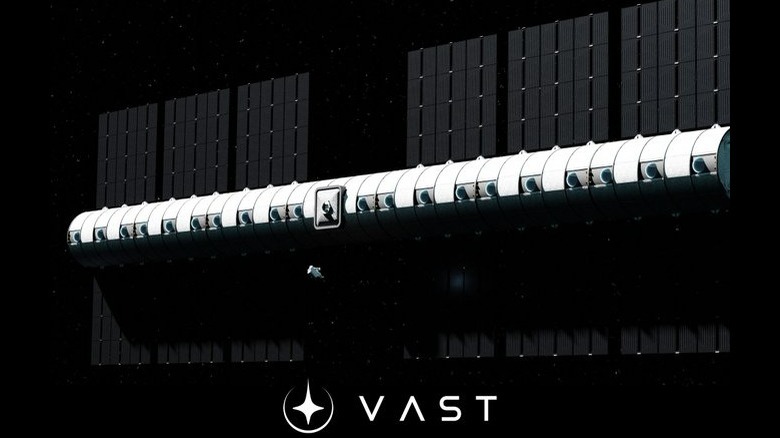 Vasta estação espacial de renderização