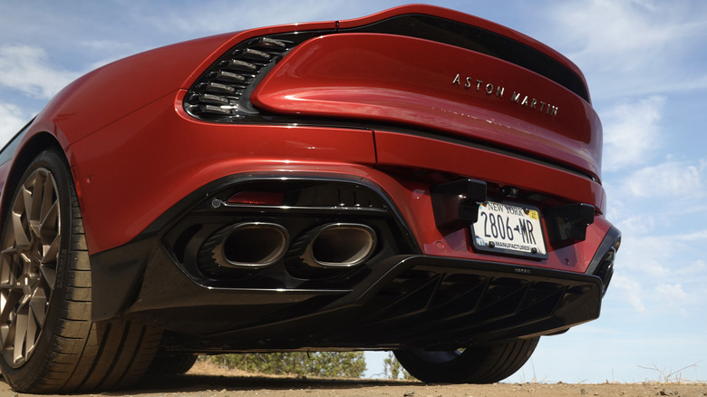 2025 Aston Martin Vanquish rear exhaust detail
