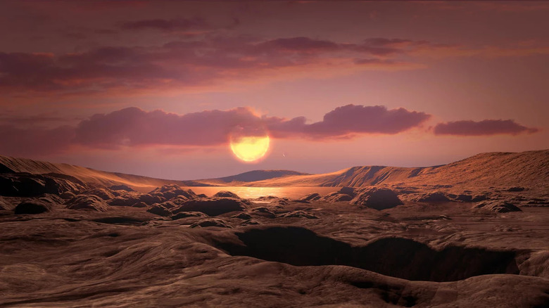 Artist's conception of rocky exoplanet