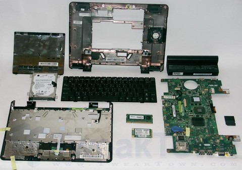 ASUS Eee 1000H opened-up