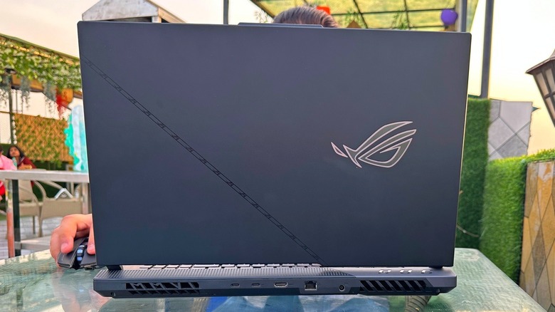 Rear face of ROG Strix Scar 17 laptop