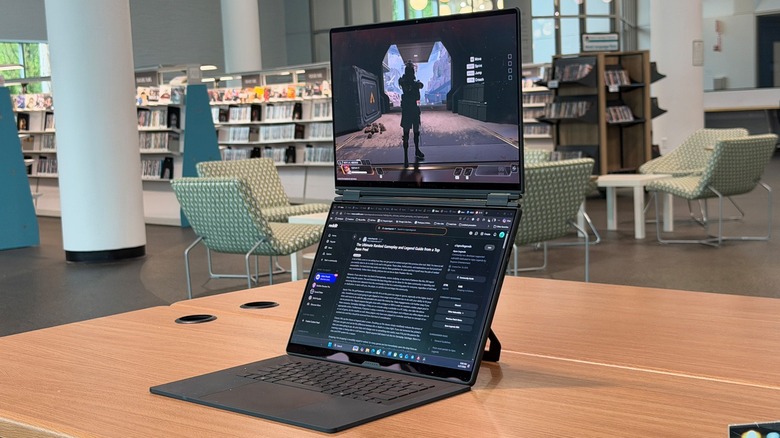 Asus ROG Zephyrus Duo on a table