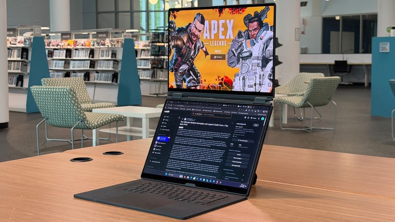 Asus ROG Zephyrus Duo on a table.