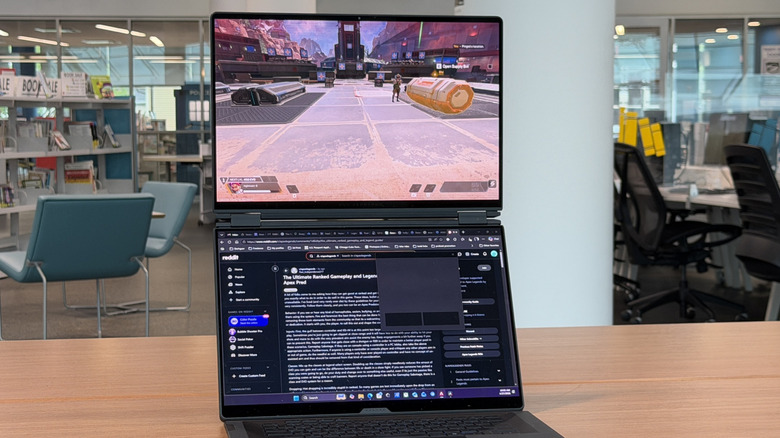 Asus ROG Zephyrus Duo on a table