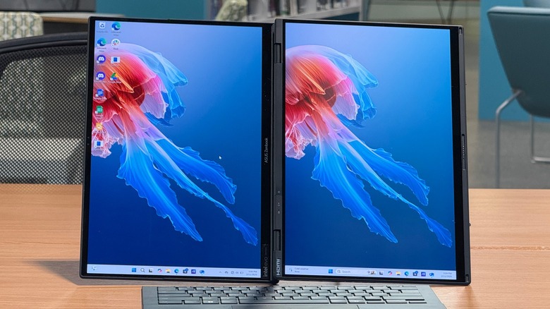 Asus Zenbook Duo on a table