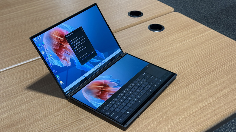 Asus Zenbook Duo on a table