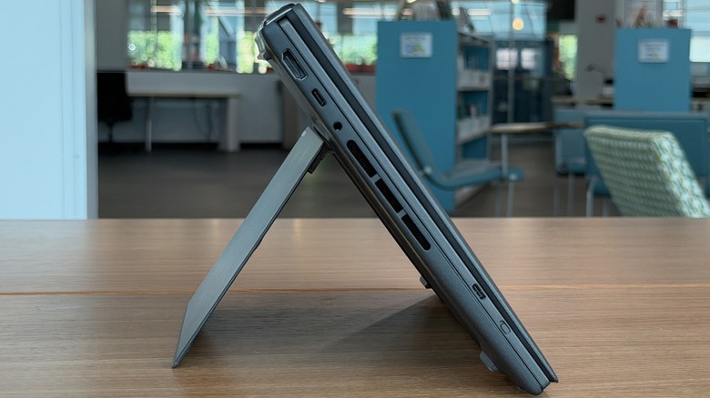 Asus Zenbook Duo with the kickstand out