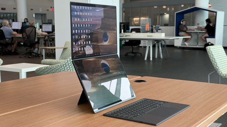 Asus Zenbook Duo on a table