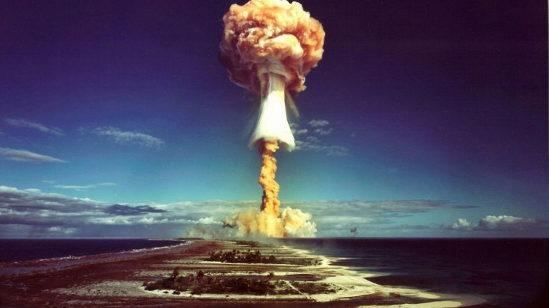 Mushroom cloud from a nuclear blast