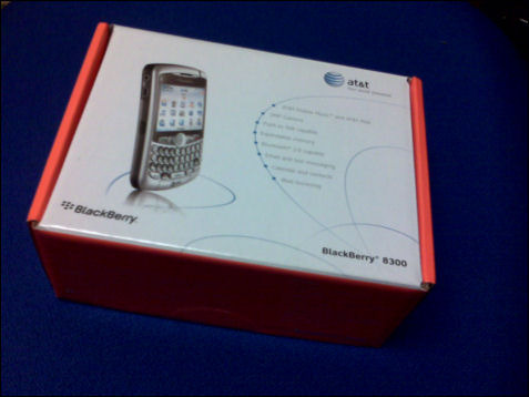 AT&T BlackBerry Curve 8300 unboxing