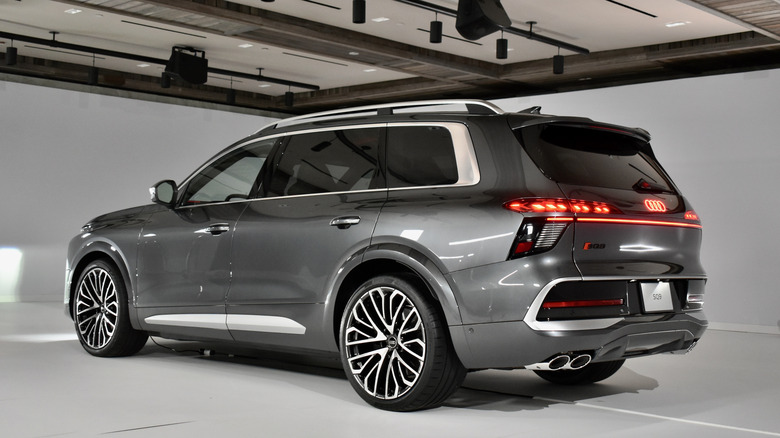 2027 Audi Q9 rear quarter view.