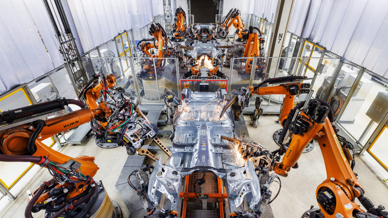 Audi's A.I.-powered Welding Splatter Detection system in action