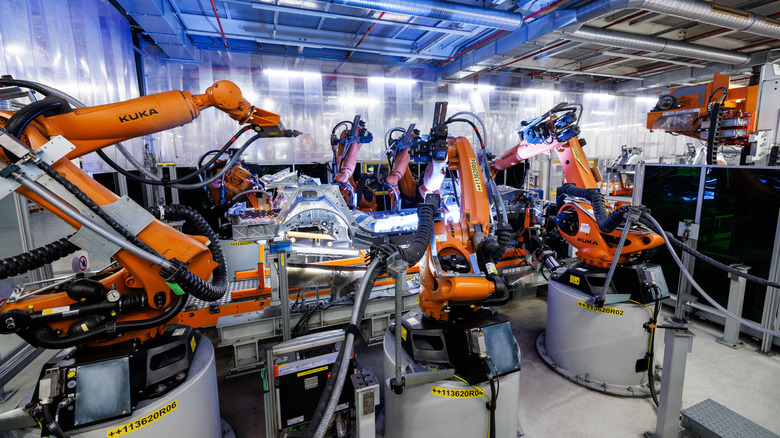 Audi's image processing tools search for weld splatter at the company's Neckarsulm factory.