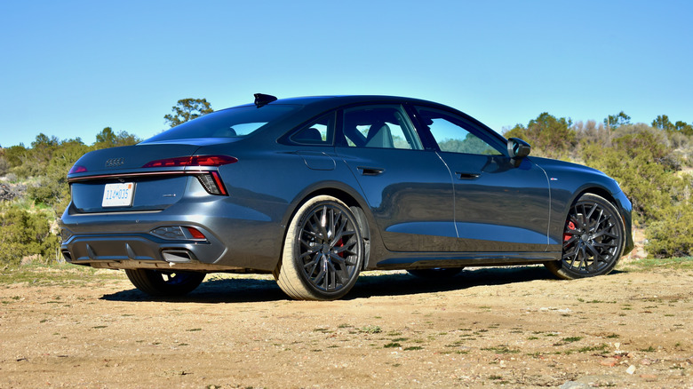 2026 Audi A6 TFSI rear quarter view.