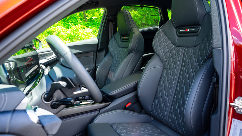 2026 Audi S5 front seats viewed from the driver's side