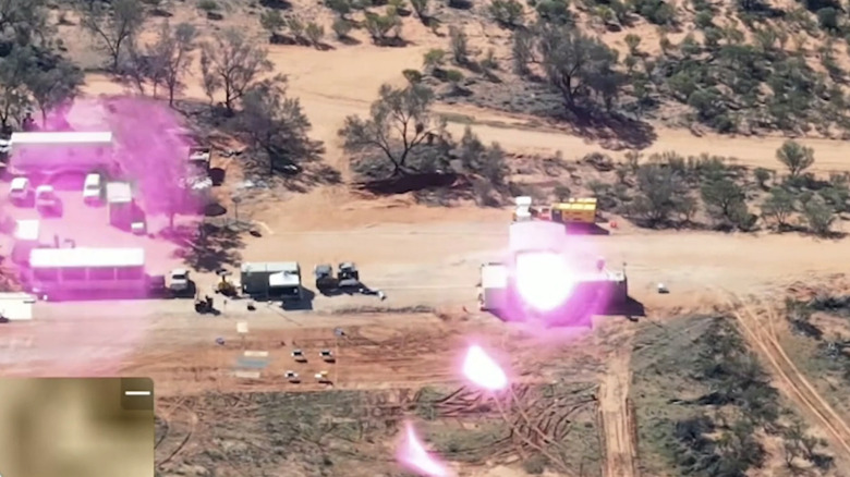 EOS Apollo laser weapon in action.