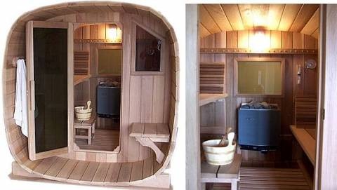 Barrel sauna