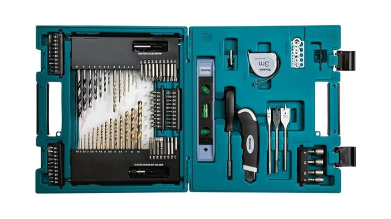 Makita hand tool set open