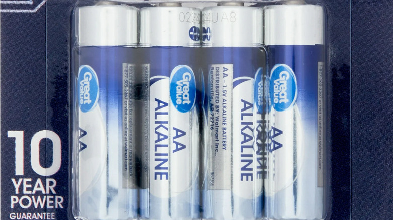 Great Value batteries in a package