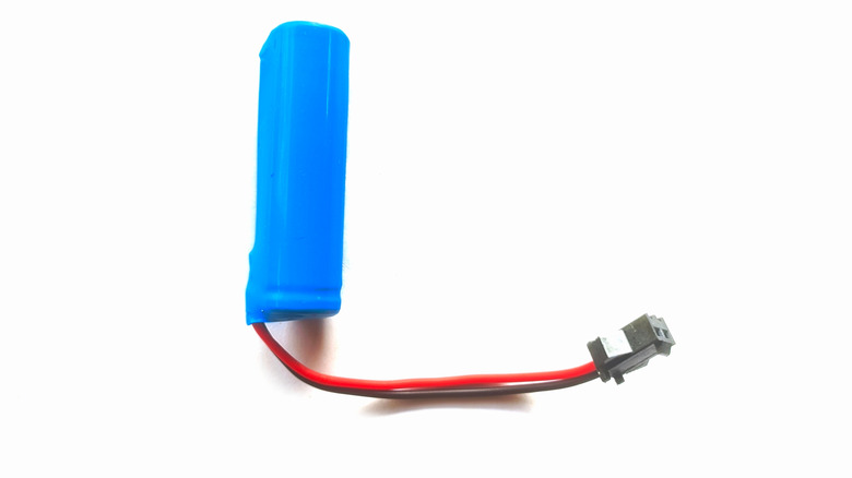 Stock image of rechargeable battery sleeve