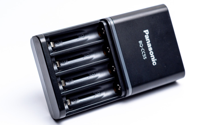 Stock image of Panasonic battery charger