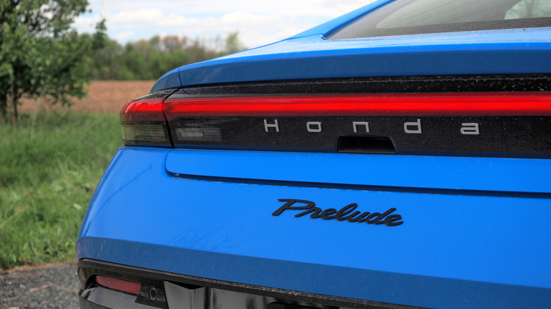 2026 Honda Prelude badge on rear