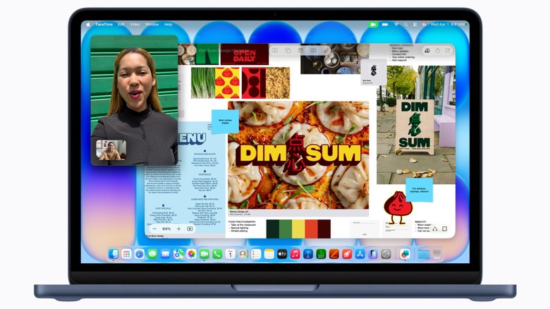 multiple apps running on an Apple MacBook Neo