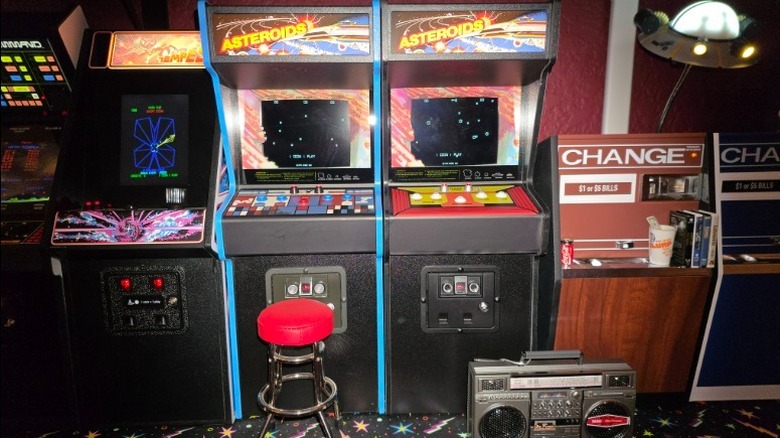 Arcade machines and tiny accessories.