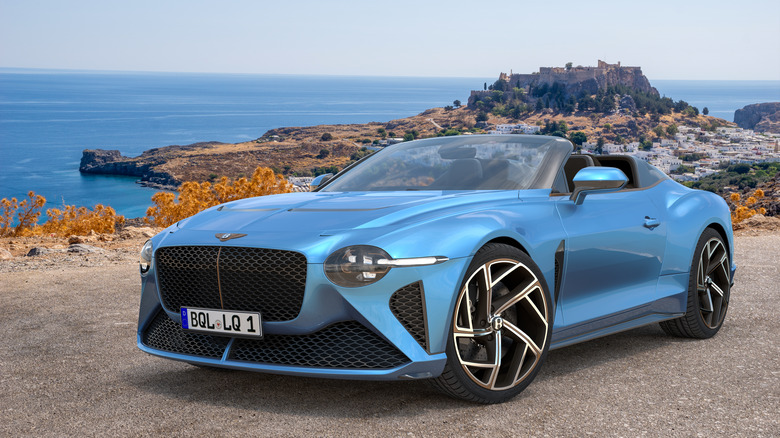 Bentley Bacalar convertible parked