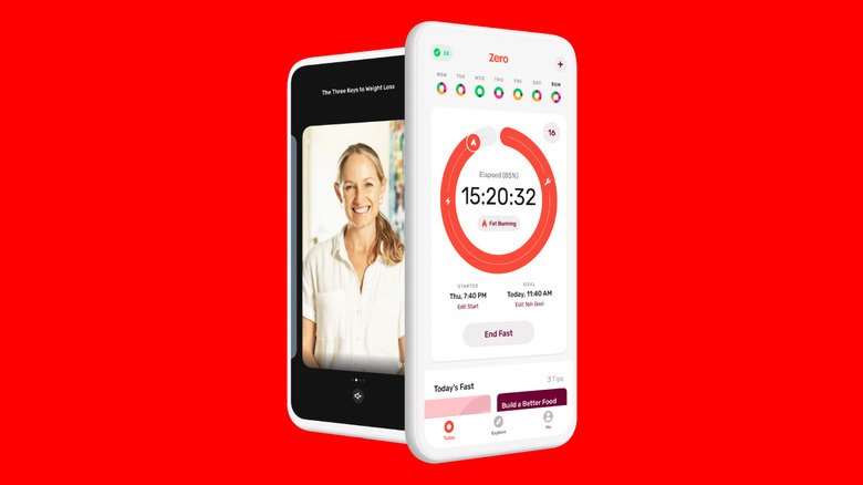 Zero fasting app interface