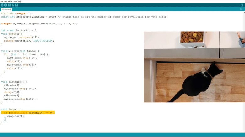 YouTube video of Arduino automated pet feeder