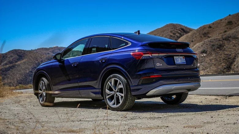 Audi Q4 e-tron at roadside