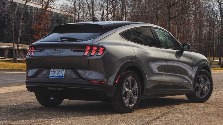 Grey Ford Mustang Mach-E
