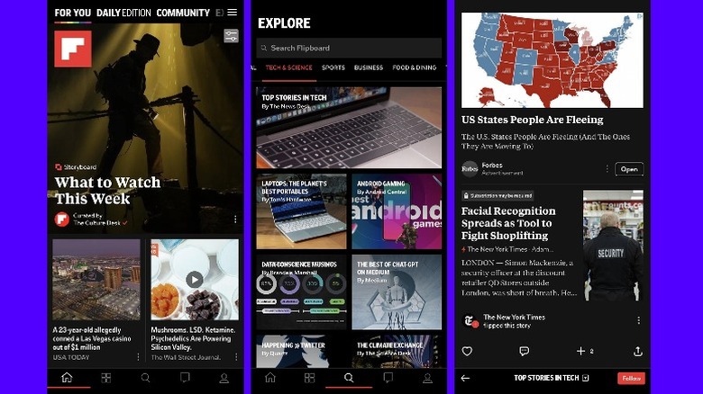 Flipboard iphone app