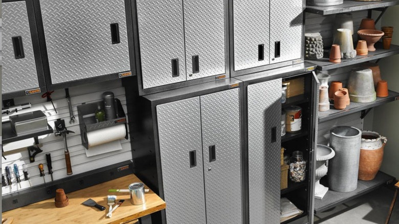 Gladiator garage storage set up