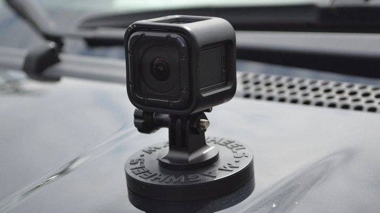 MagWheels Magnetic GoPro Mount on car