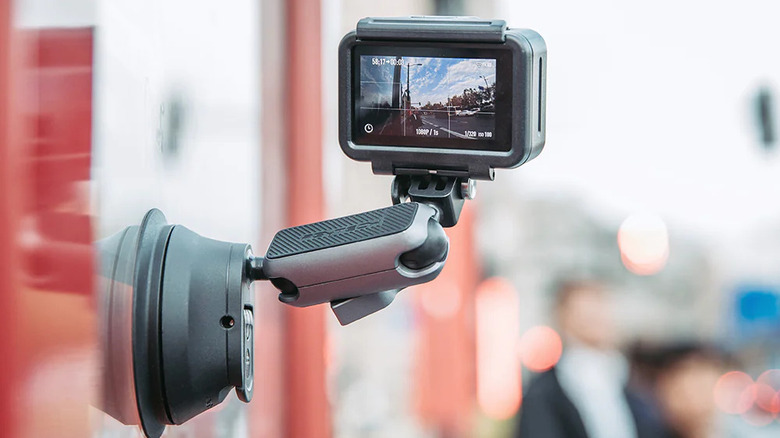 Phytech GoPro mount stuck to a wall