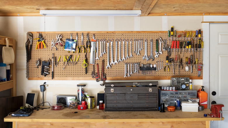 a workshop full of tools