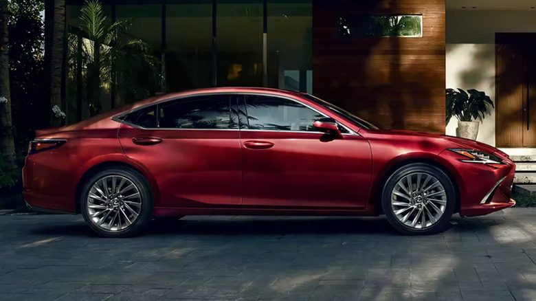 Red 2023 Lexus ES300h model