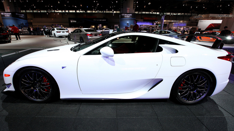 White Lexus LFA