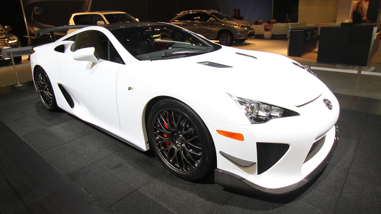 Fleet of Lexus cars