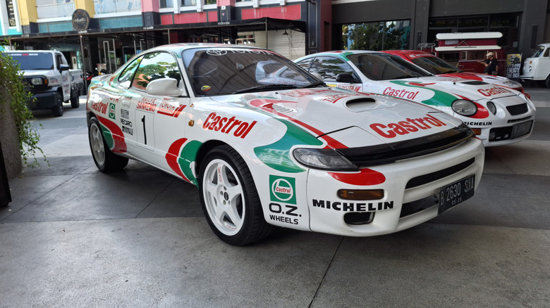 Toyota Celica GT-Four (ST185) in a shopping mall