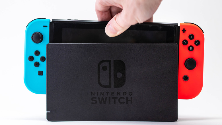 Nintendo Switch in dock